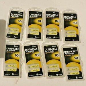 Duracell Activair Hearing Aid Batteries 8 Packs 8 Batteries 1122 Unused
